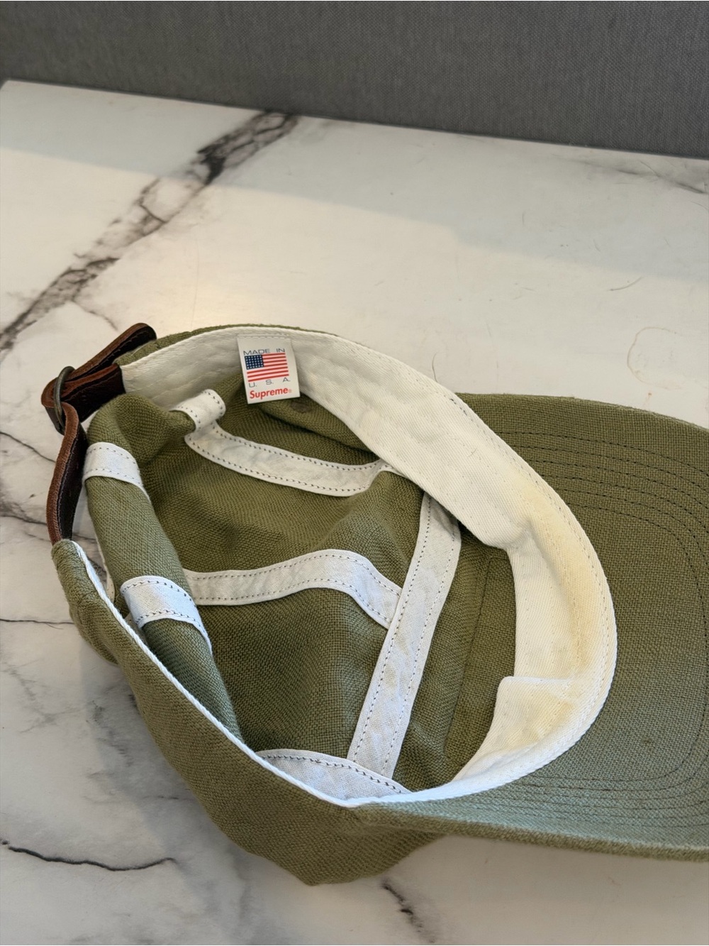 Supreme Olive Green Camp Cap - Picture 4 of 4